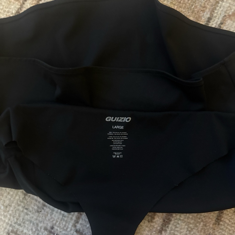 Guizio Black mini skort in brand new condition